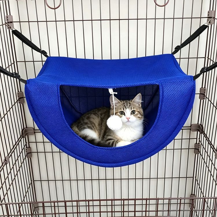 Cat Cage Hammock - Blue 35×27×20cm - Image 1