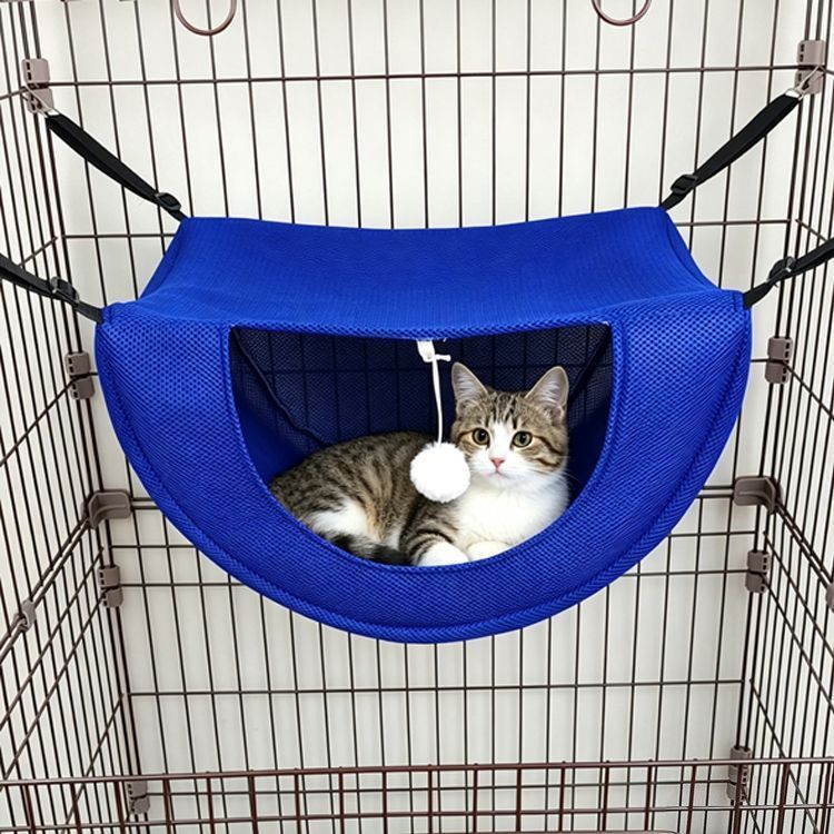 Cat Cage Hammock - Blue 47×38×28cm - Image 1