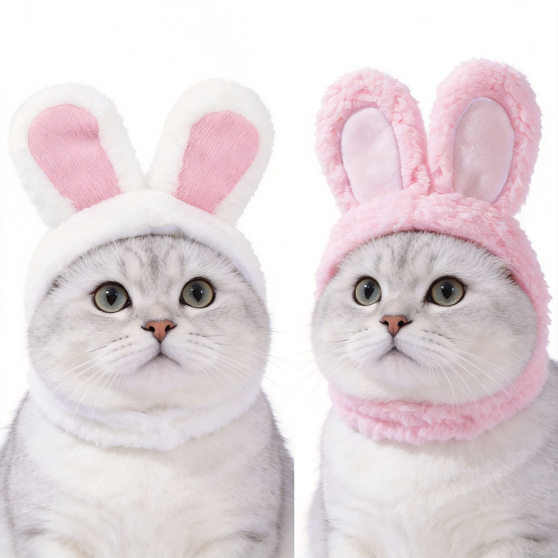 4 Pcs Adorable Bunny Ears Cat Hat - Image 7