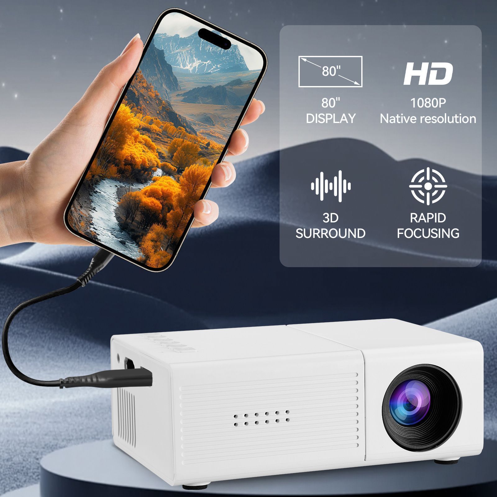 M3S Mini Projector White AU - Image 6