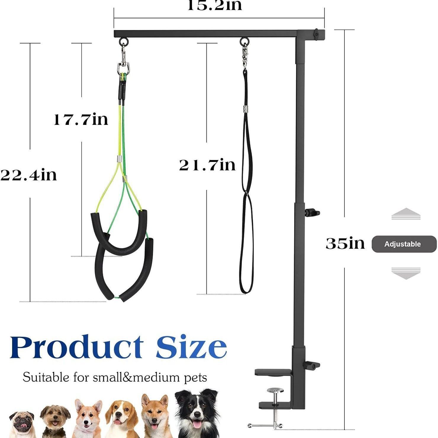Dog Grooming Stand Black - Image 5