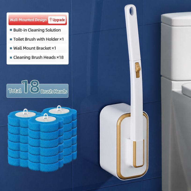 Toilet Brush Set White 03 - Image 1