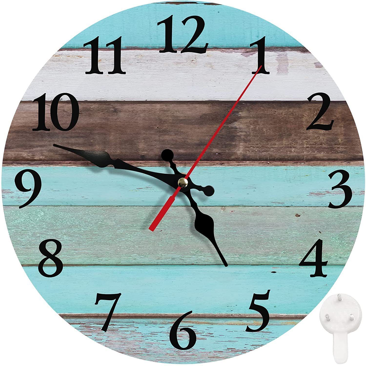 Wooden Wall Clock No.2, 10 Inch - Image 1