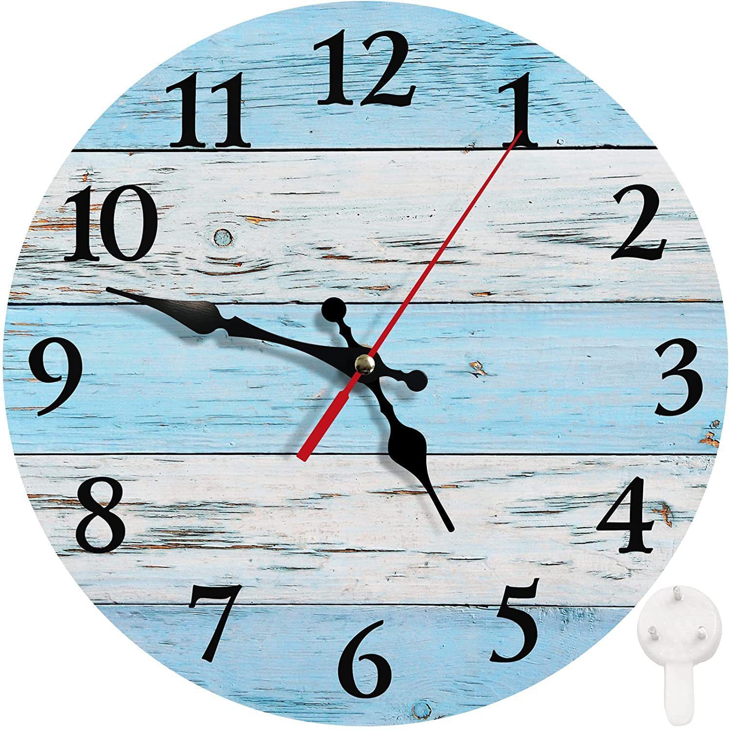 Wooden Wall Clock No.3, 10 Inch - Image 1