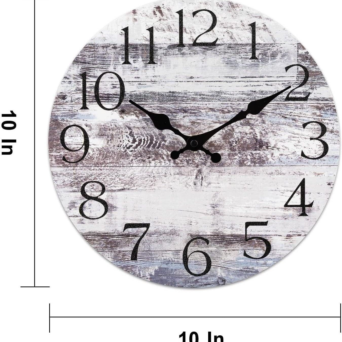 Wooden Wall Clock No.7, 10 Inch - Image 1