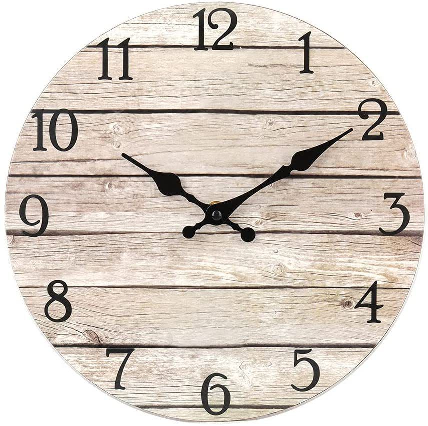 Wooden Wall Clock No.8, 10 Inch - Image 1