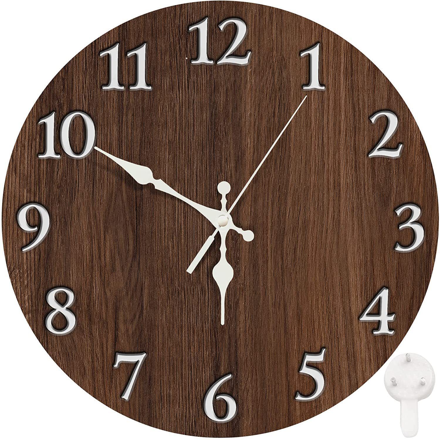 Wooden Wall Clock No.13, 10 Inch - Image 1