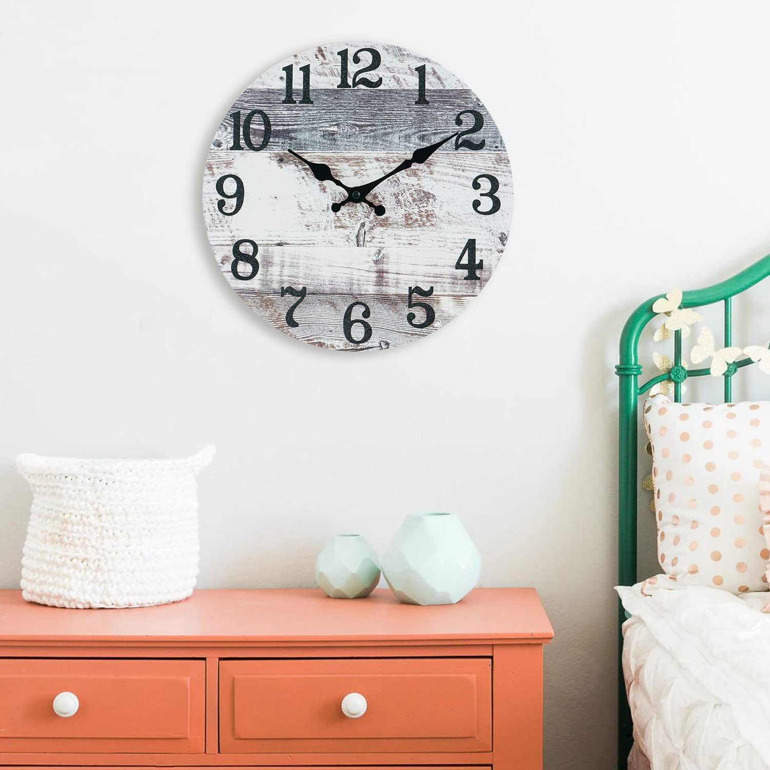 Wooden Wall Clock No.14, 10 Inch - Image 4