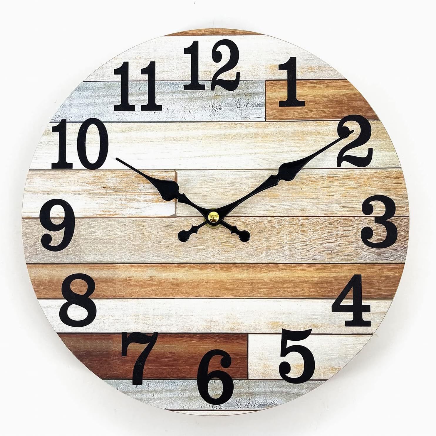 Wooden Wall Clock No.15, 10 Inch - Image 1