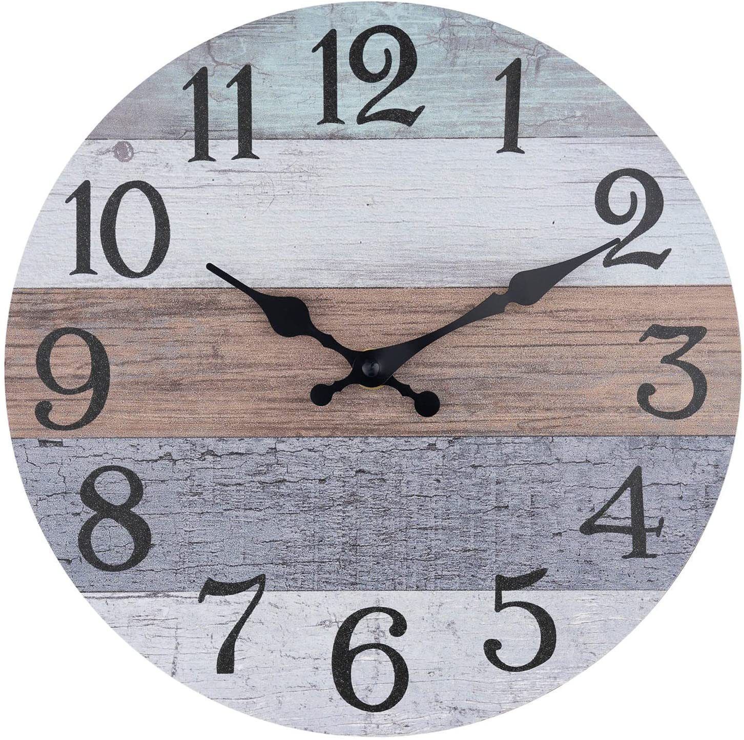 Wooden Wall Clock No.21, 10 Inch - Image 1