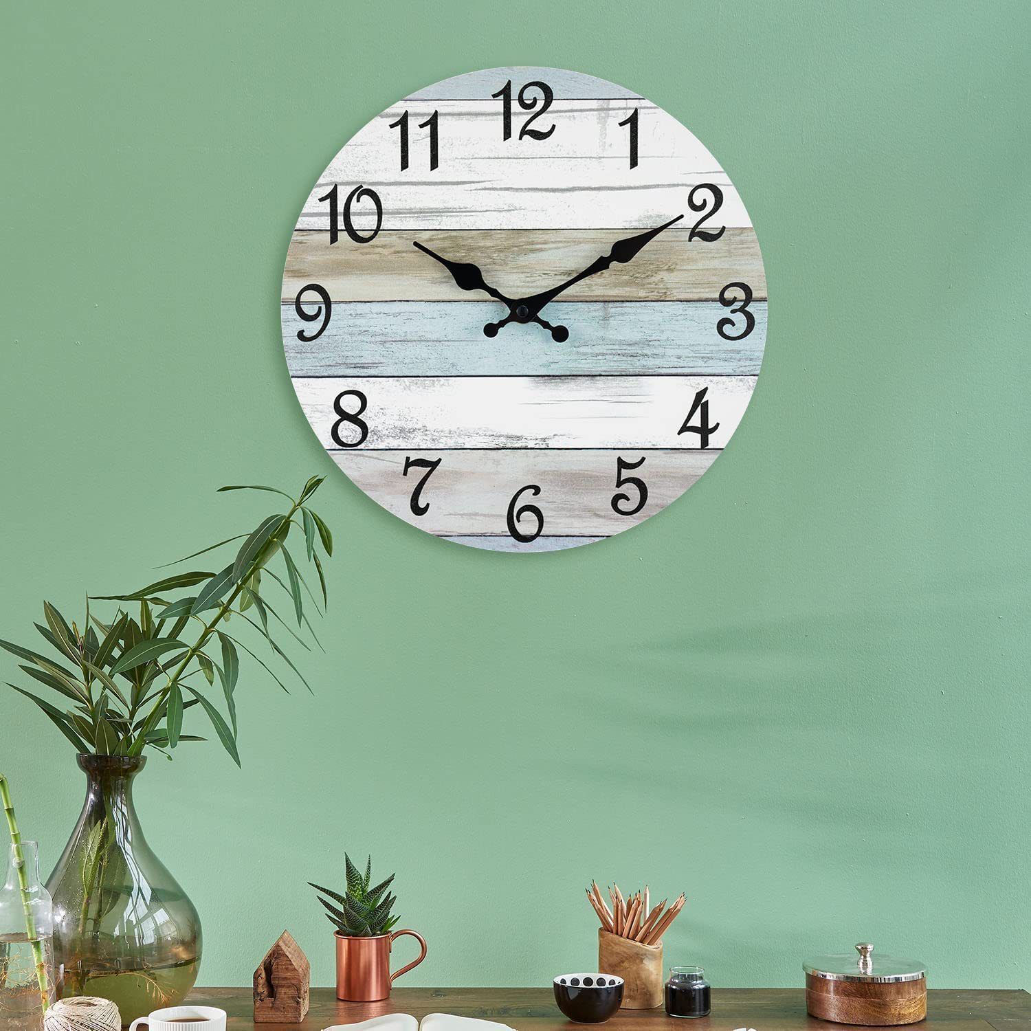 Wooden Wall Clock No.23, 10 Inch - Image 3