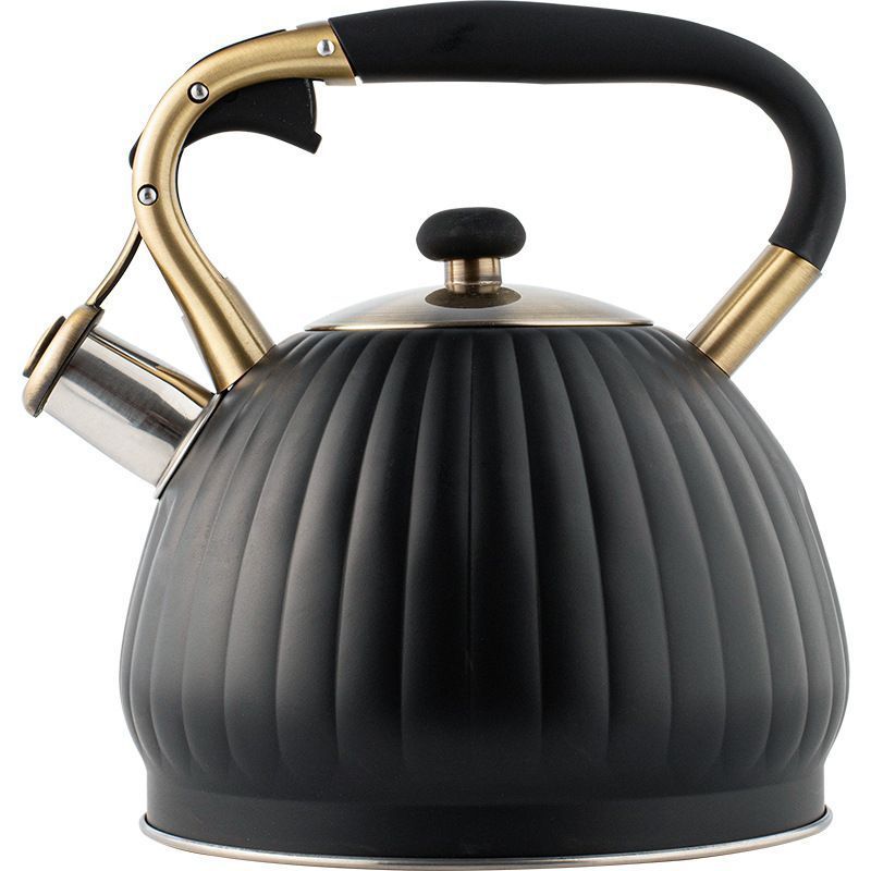 Black Pumpkin Shaped Water Kettle 3.5L - Image 1