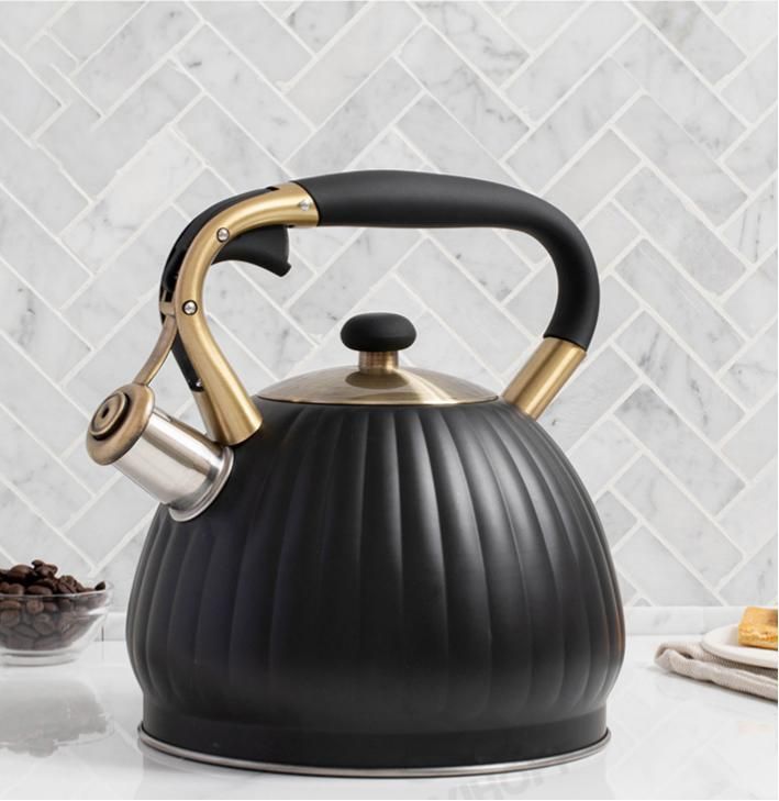 Black Pumpkin Shaped Water Kettle 3.5L - Image 4