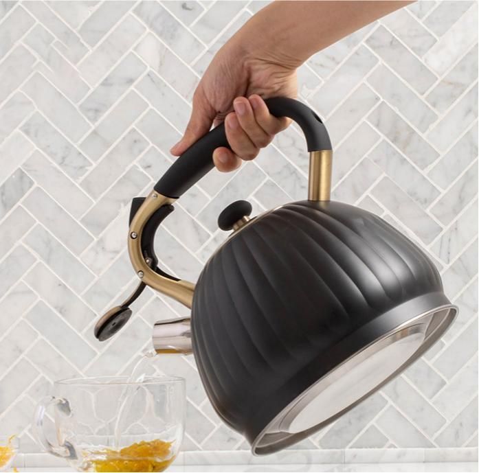 Black Pumpkin Shaped Water Kettle 3.5L - Image 5