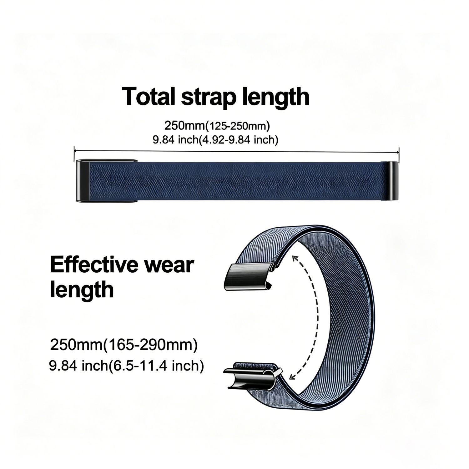 Nylon Sport Watch Strap - Black - Image 8