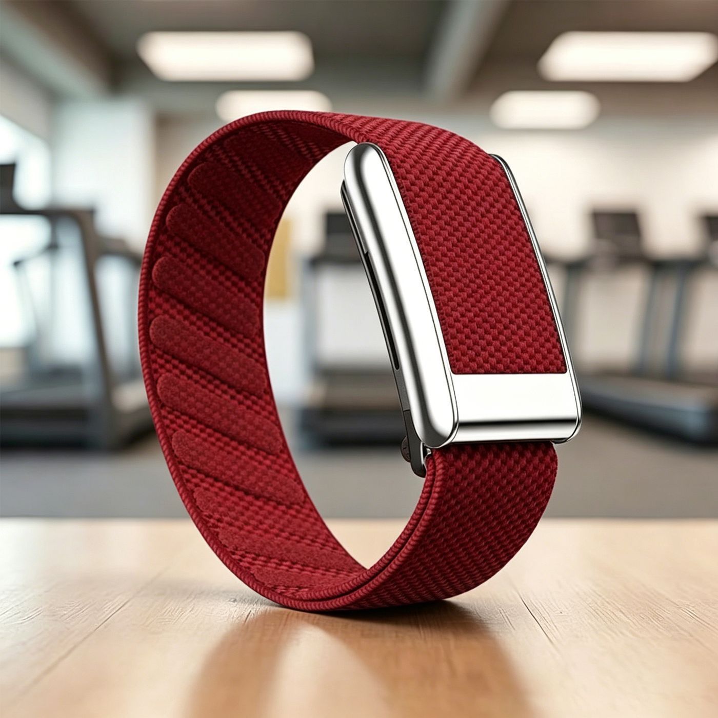 Nylon Sport Watch Strap - Wine Red - Image 1
