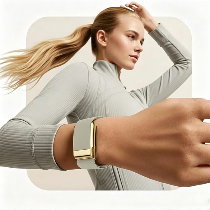 Nylon Sport Watch Strap - White with Gold Buckle - Image 1