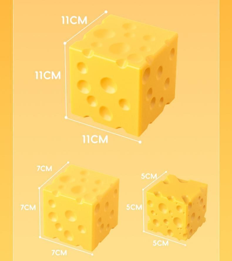 Cheese Squeeze Toy 11×11×11cm - Image 6