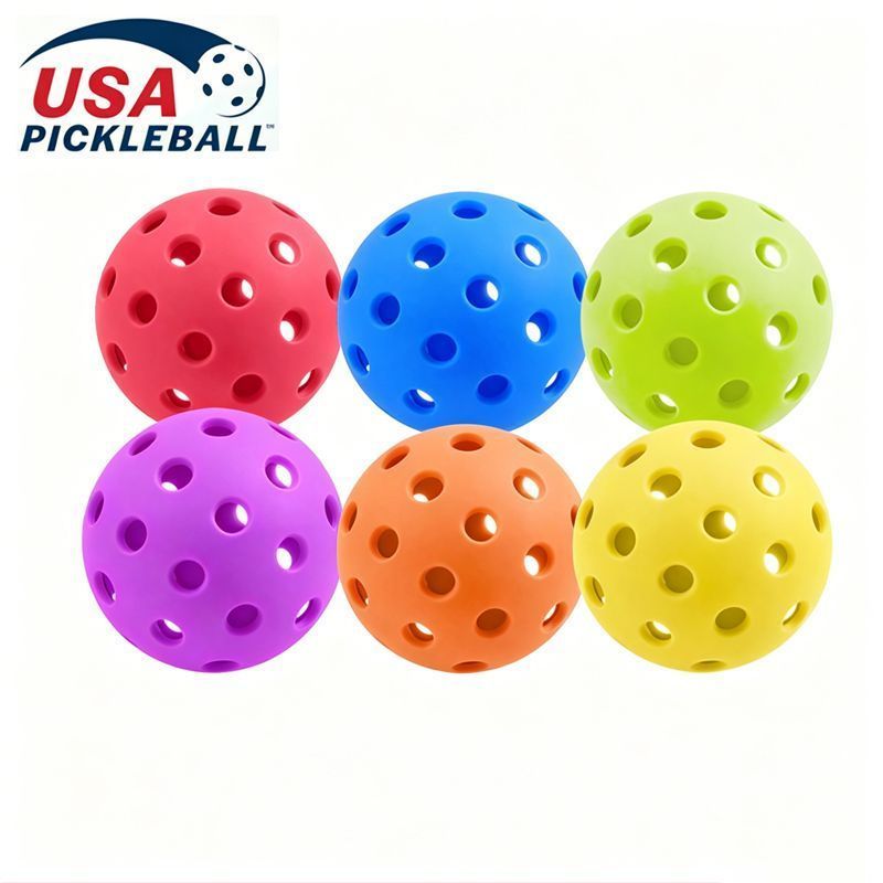 15Pcs 74mm Red Pickleballs 40-Holes - Image 3