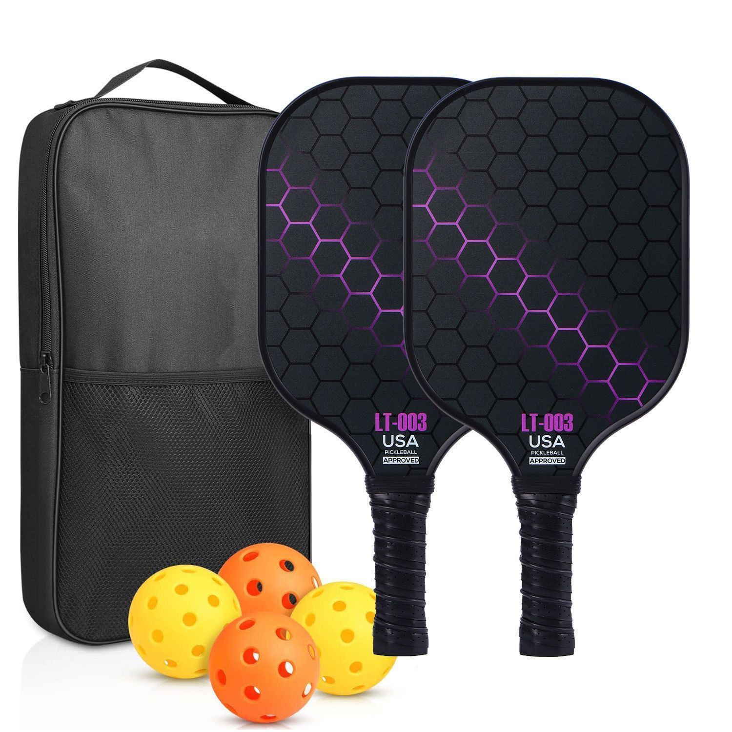 Yellow Pickleball Set with Bag 03 - Image 8