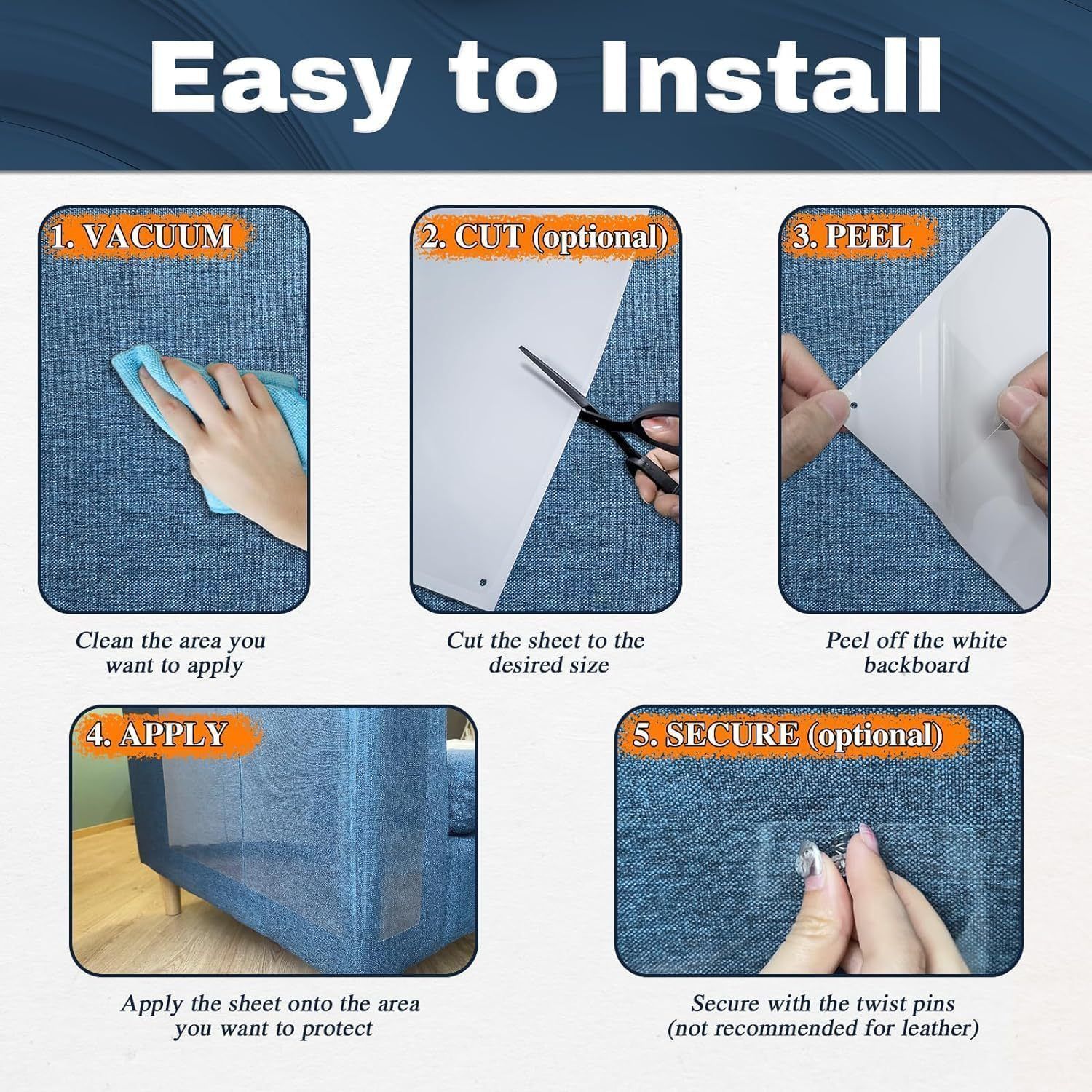 PVC Anti-Scratch Protective Film Self-Adhesive Cut-to-Size Pet Furniture Guard - Image 5
