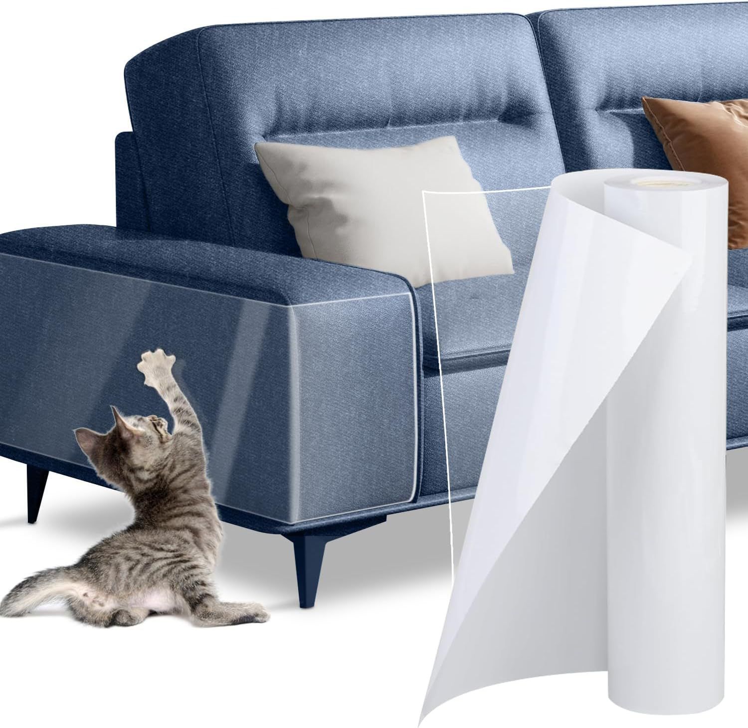 PVC Anti-Scratch Protective Film Self-Adhesive Cut-to-Size Pet Furniture Guard - Image 1