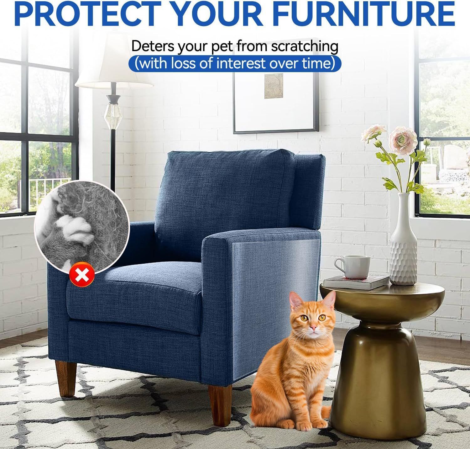 PVC Anti-Scratch Protective Film Self-Adhesive Cut-to-Size Pet Furniture Guard - Image 2