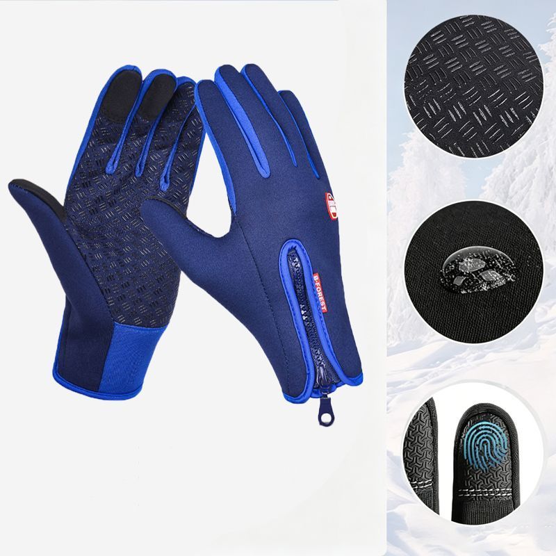 Upgraded Thermal Cycling Gloves - Blue M - Image 1