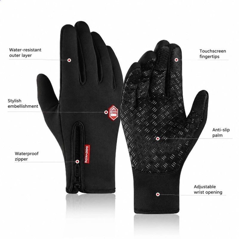 Upgraded Thermal Cycling Gloves - Hot Pink L - Image 2