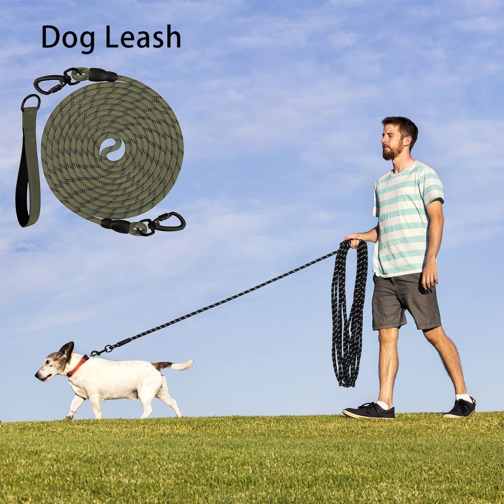 Dog Retractable Leash - Army Green, 1.0×5m - Image 1