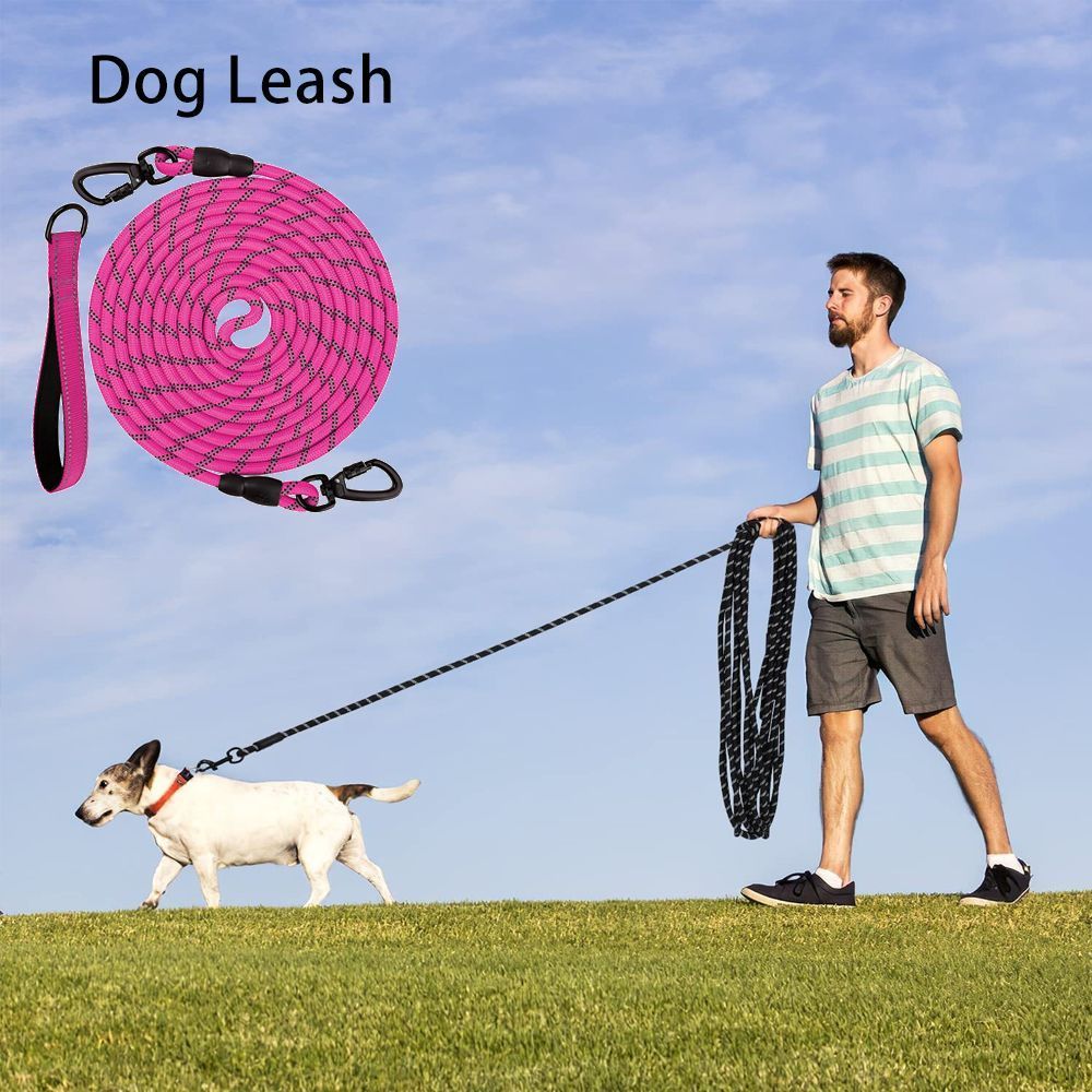 Dog Retractable Leash - Rose Red, 1.0×5m - Image 1