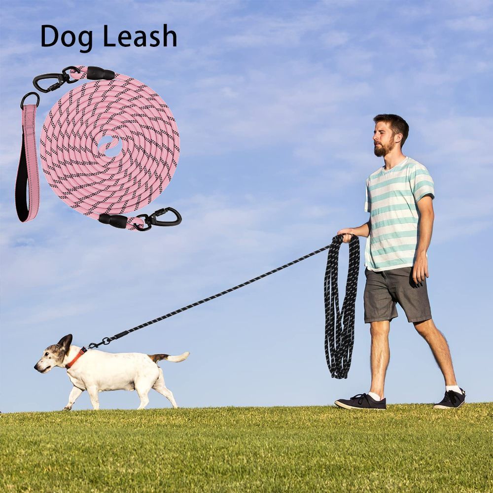 Dog Retractable Leash - Light Pink, 1.0×10m - Image 1