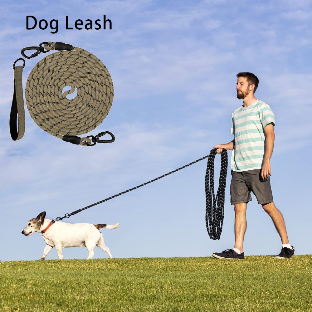 Dog Retractable Leash - Khaki, 1.0×15m - Image 1