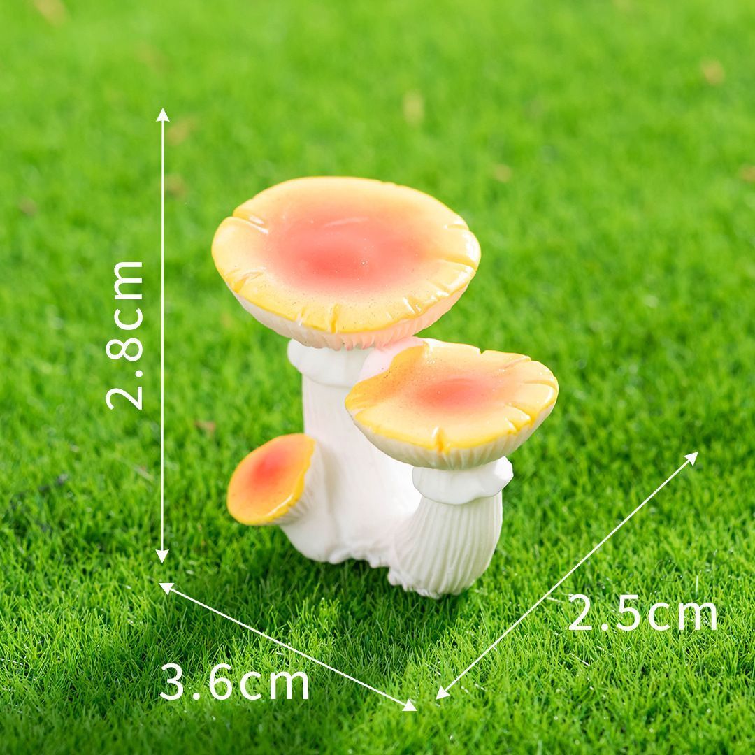 10pcs Artificial Mushroom Ornament-Type 8 - Image 1