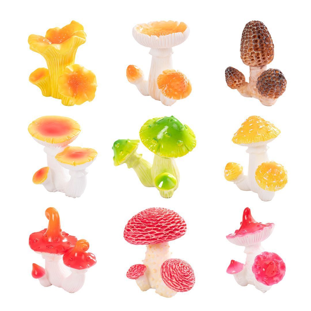10pcs Artificial Mushroom Ornament-Type 8 - Image 6