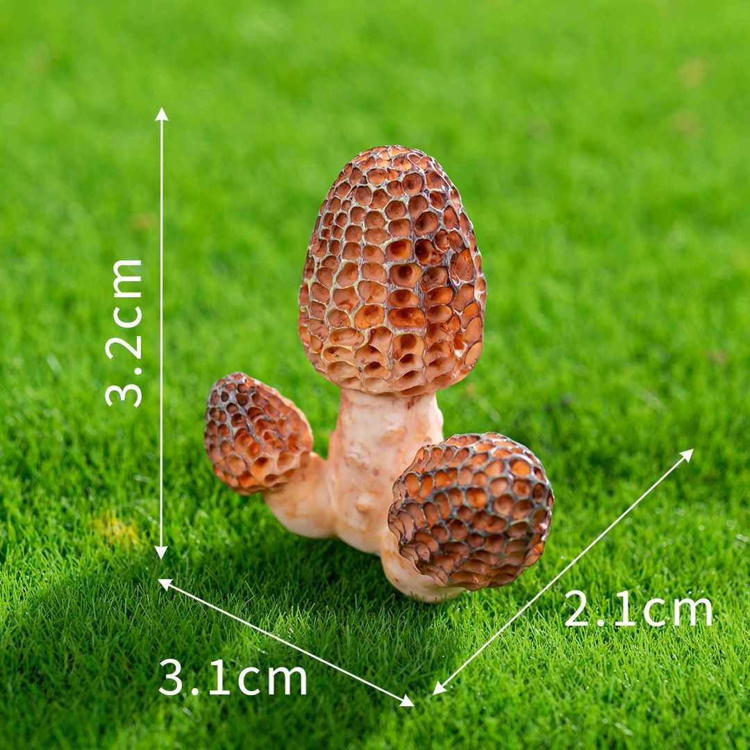 10pcs Artificial Mushroom Ornament-Type 3 - Image 1