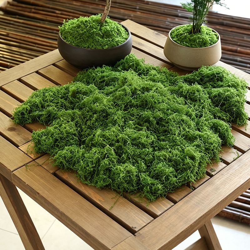 50g Dark Green Artificial Moss - Image 1