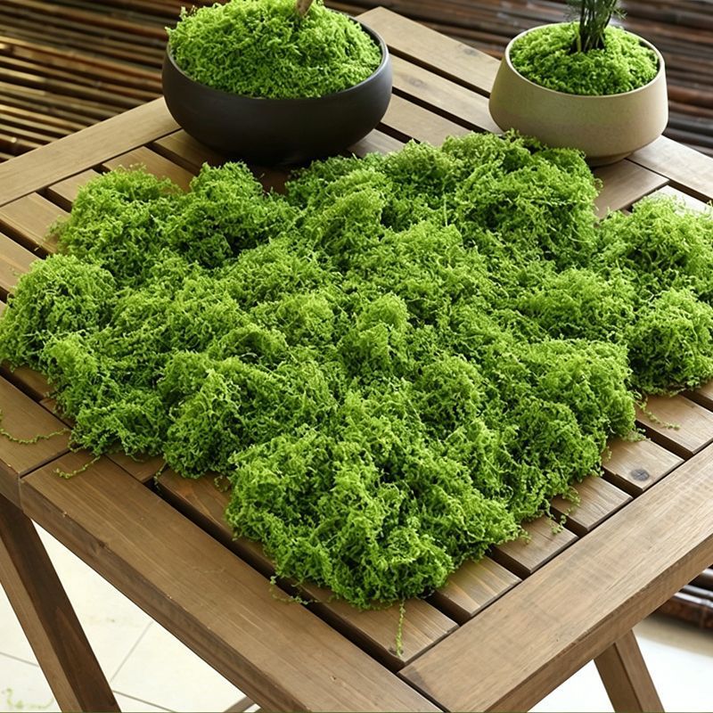 50g Light Green Artificial Moss - Image 1