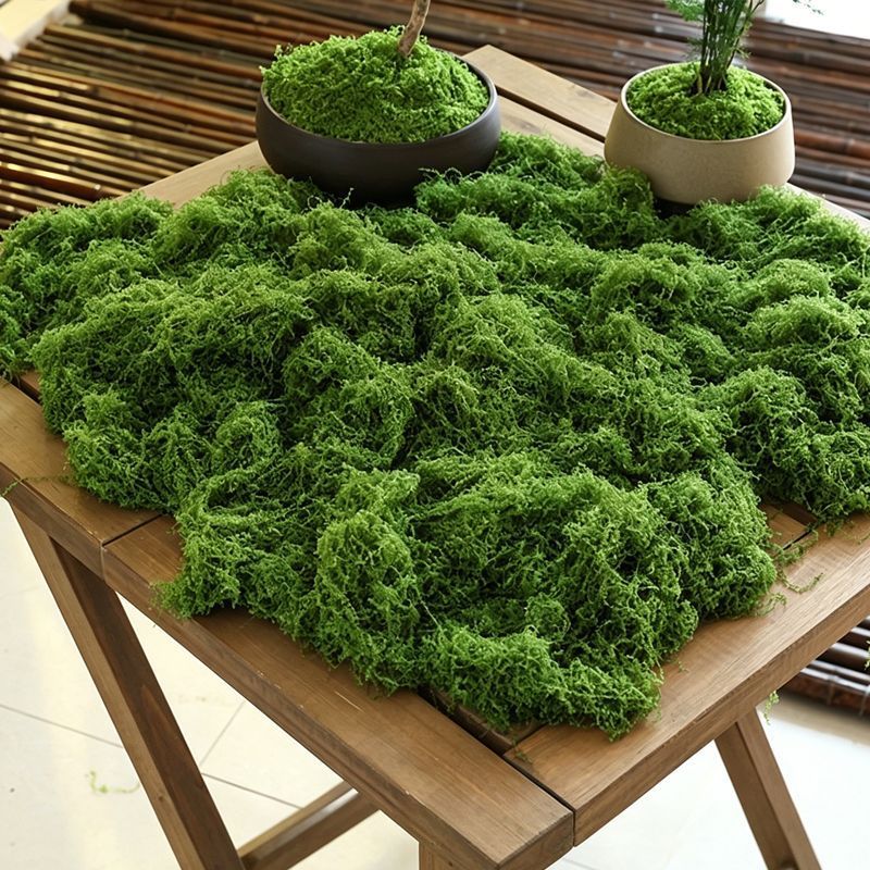 100g Dark Green Artificial Moss - Image 1