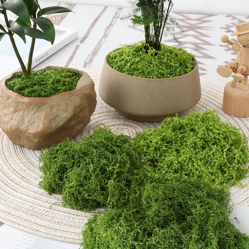 200g Dark Green Artificial Moss - Image 5