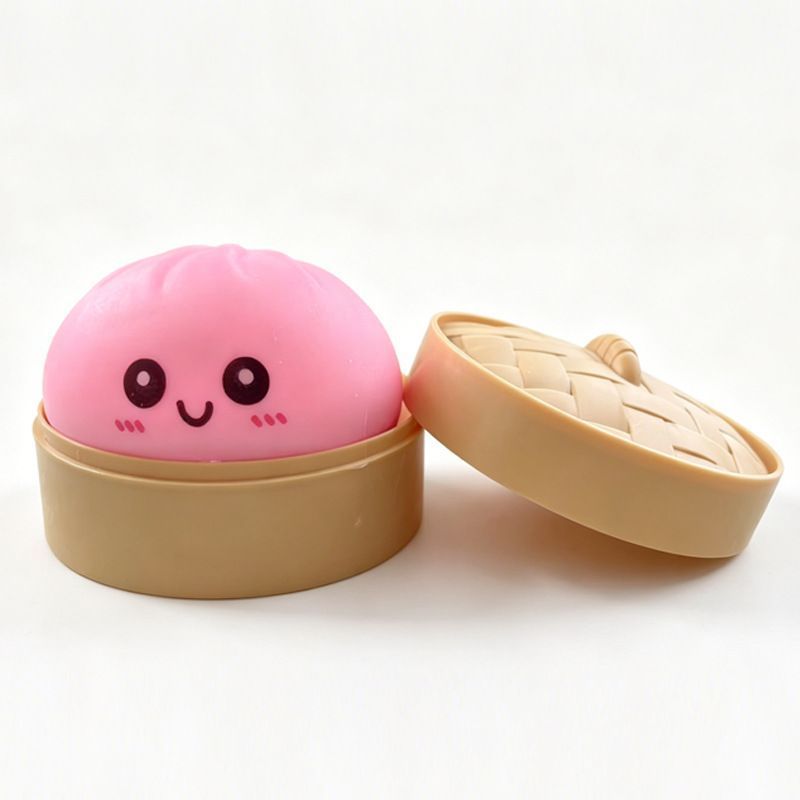 [Flour] Pink Bun + Steamer - Image 1