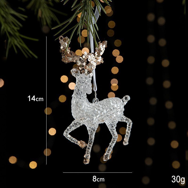 2pcs Walking Reindeer Christmas Ornament Props - Image 1