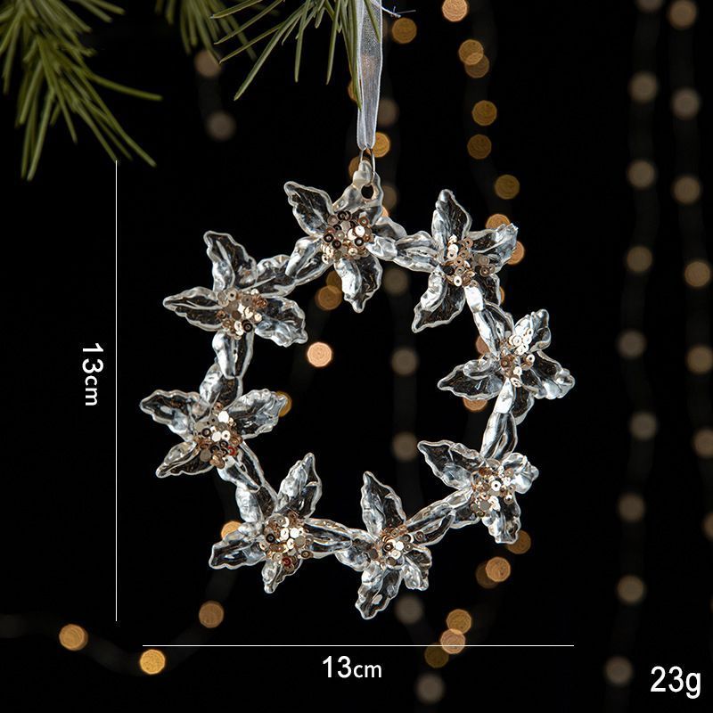 2pcs Wreath Christmas Ornament Props - Image 1