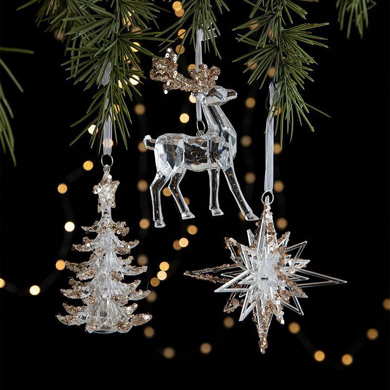 2pcs Five-pointed Star Christmas Ornament Props - Image 4