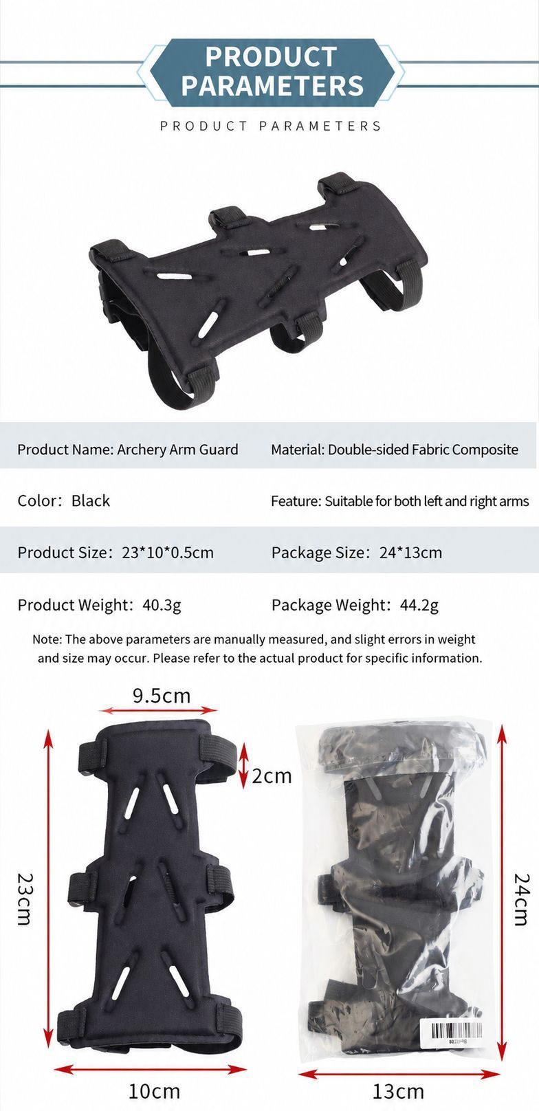 Archery Arm Guard Black - Image 3