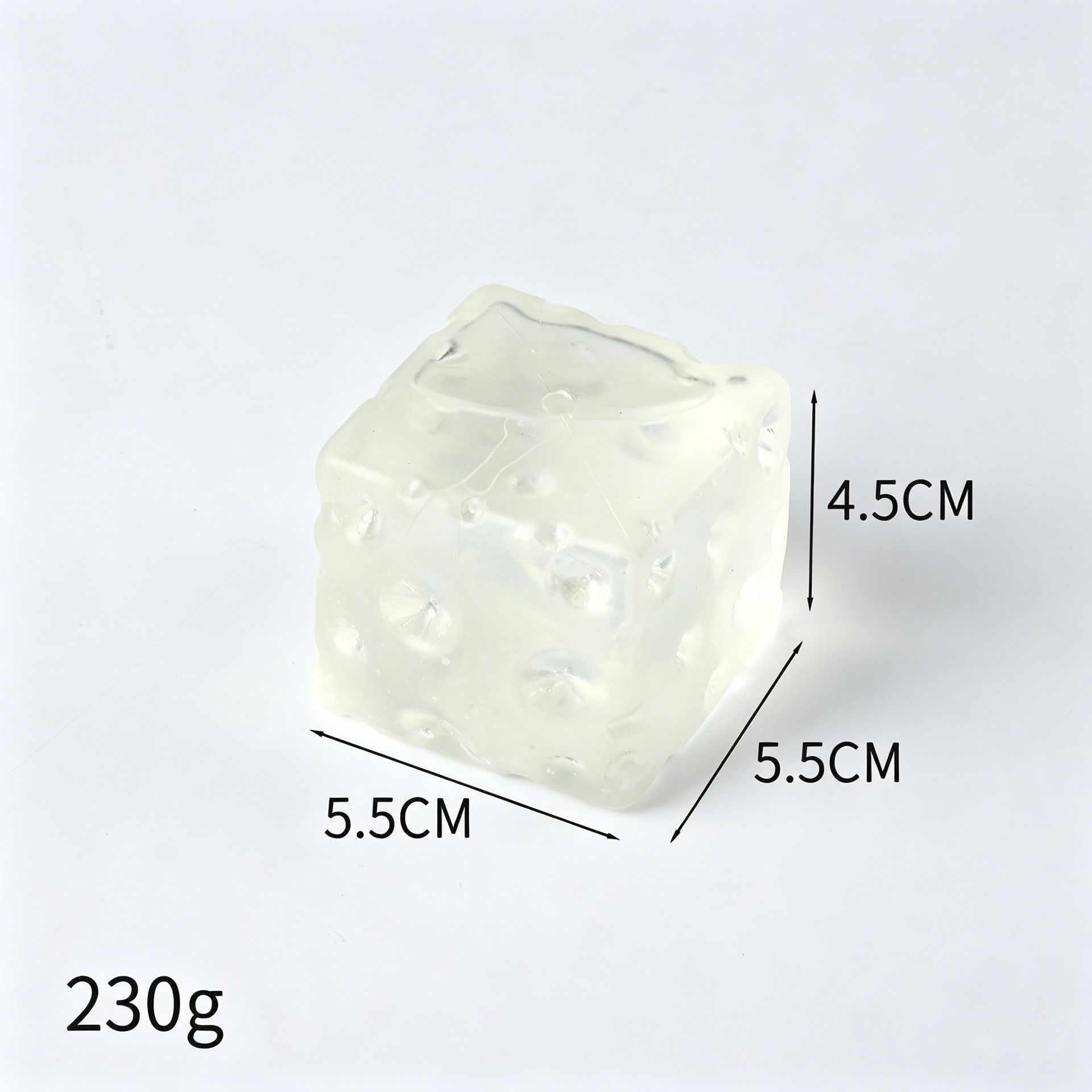 Transparent Cheese Squishy 5.5cm - Image 1