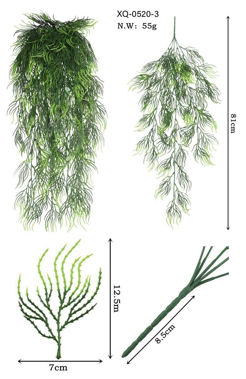 5-Fork Mini Monstera Wall Hanging Vine 3 pieces - Image 8