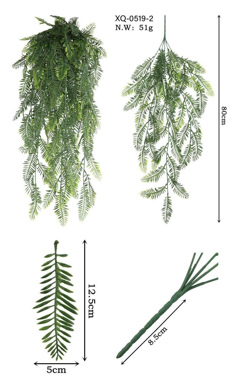 5-Fork Serrated Leaf Hanging Vine 2 pieces - Image 7