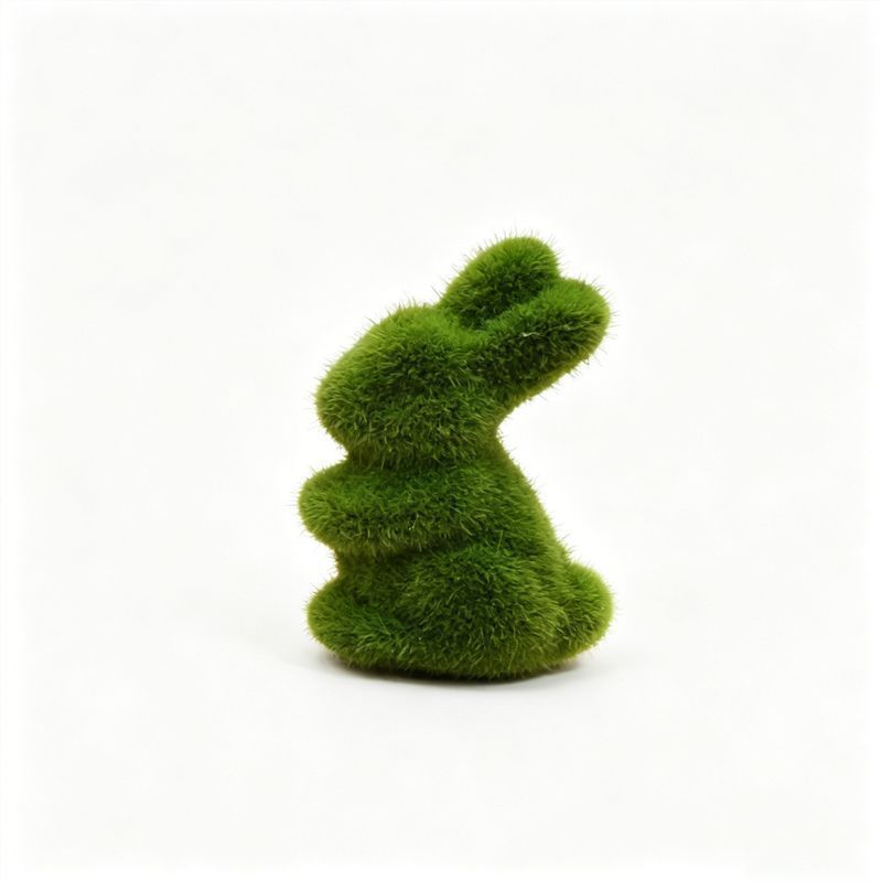 2PS Moss Bunny Decor 8cm High - Image 1