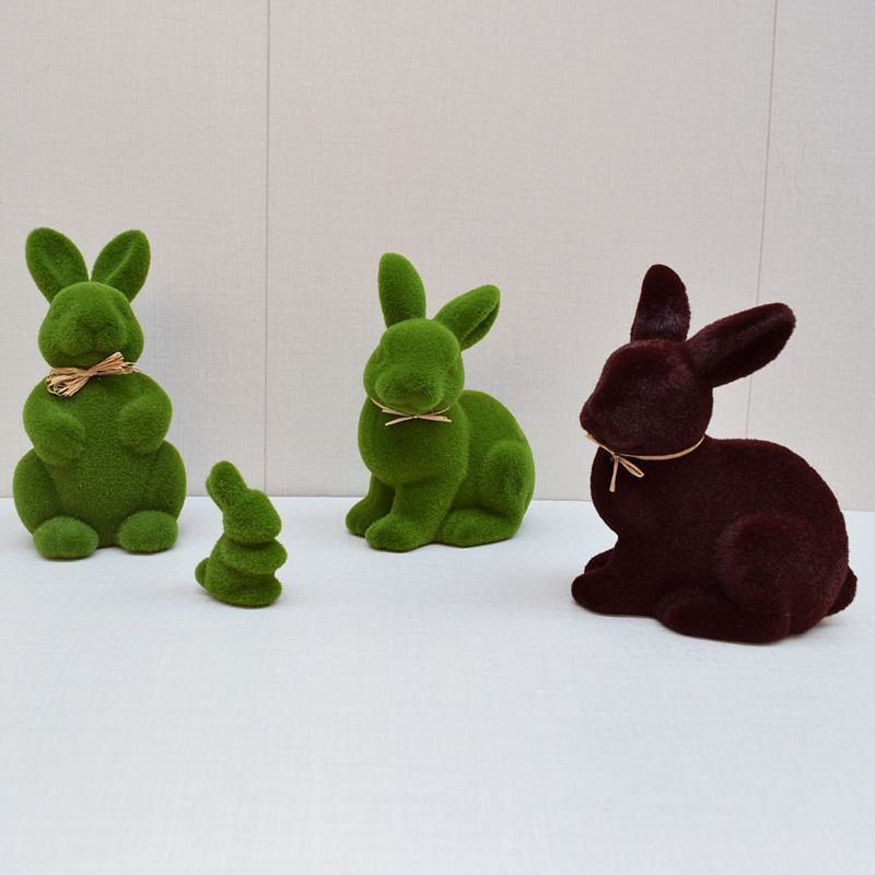 2PS Moss Bunny Decor 9.7cm High - Image 6